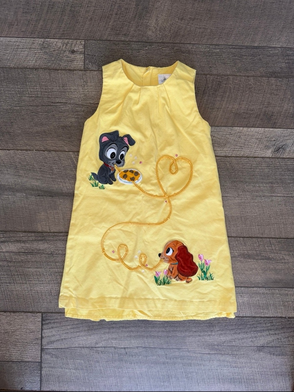 Disney Store Lady & the Tramp Yellow Dress